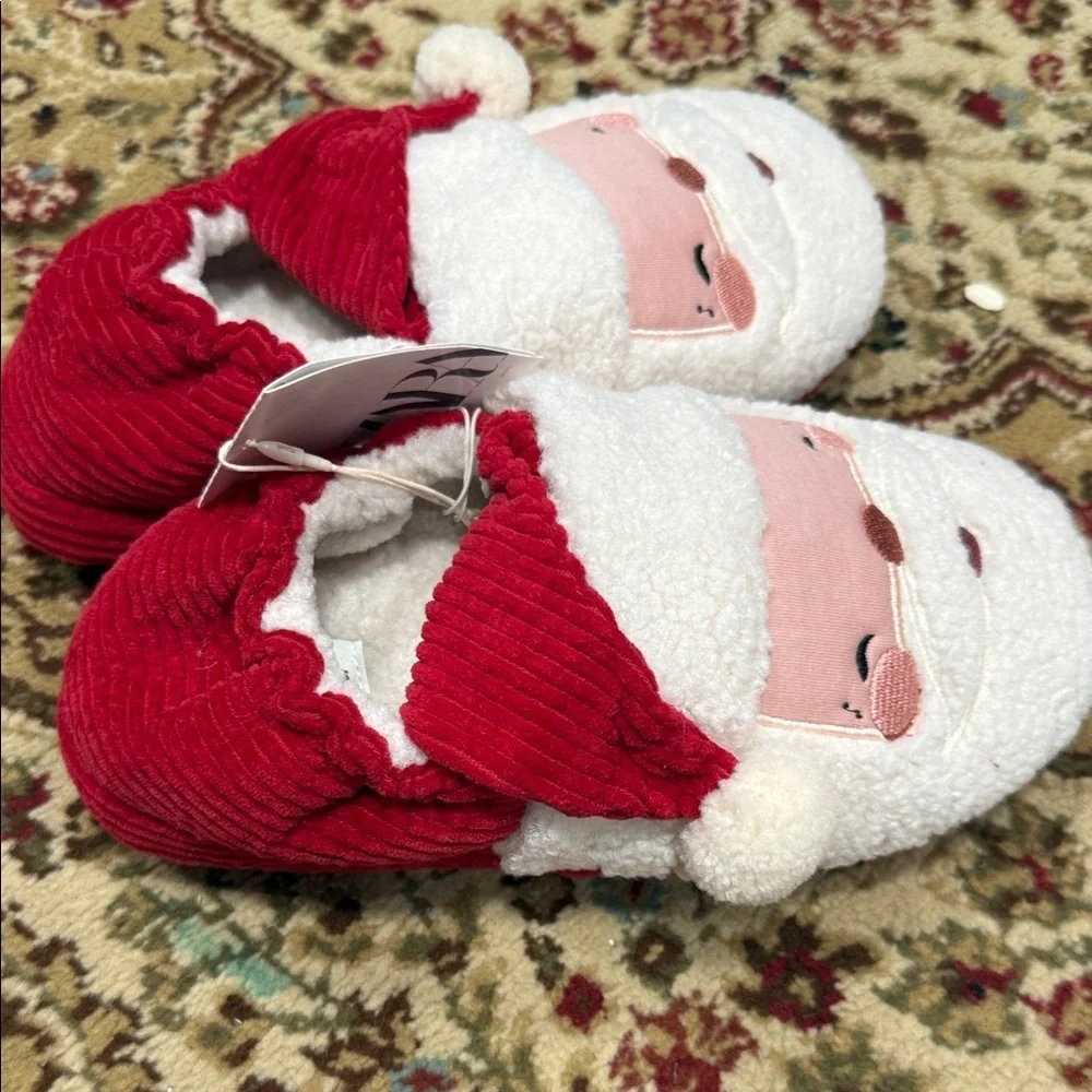 Zara Kids Santa Slippers - Red and White